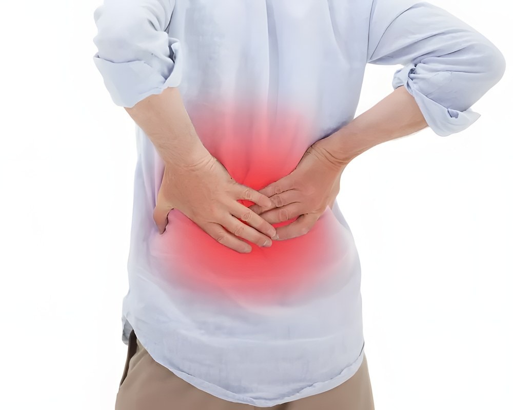 Person with lower back pain